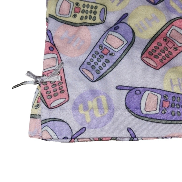 Circo Pajama Shorts with Cell Phones Pattern - Picture 2 of 3